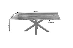 #naturfarben #240x100 #spider-gestellsilber