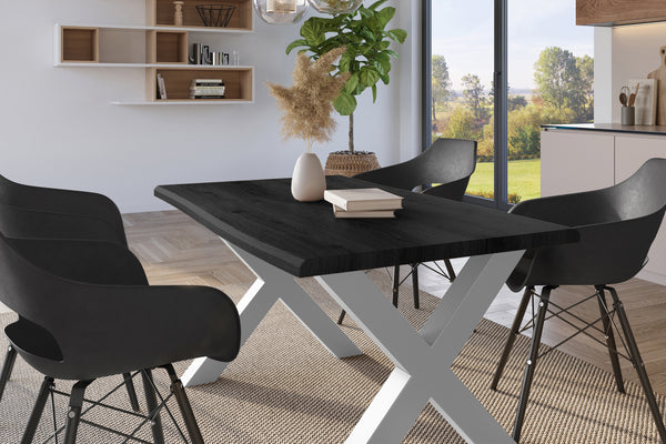 #holzgrau-optik #120x80 #x-gestellsilber