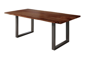 #nussbaumfarben #180x90 #u-gestellschwarz