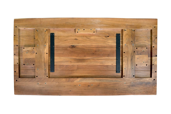 #akazienaturfarben #160x85 #spider-gestellschwarz