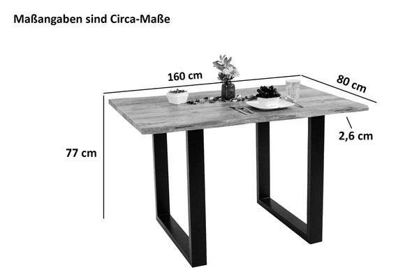 #160x85 #u-gestellschwarz