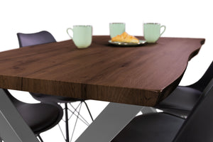 #nussbaumfarben #120x80 #x-gestellsilber