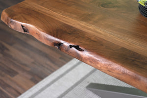 #akazienussbaumfarben #220x100 #spider-gestellsilber