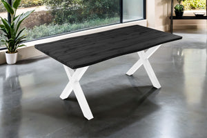 #graufarben #180x90 #x-gestellweiß