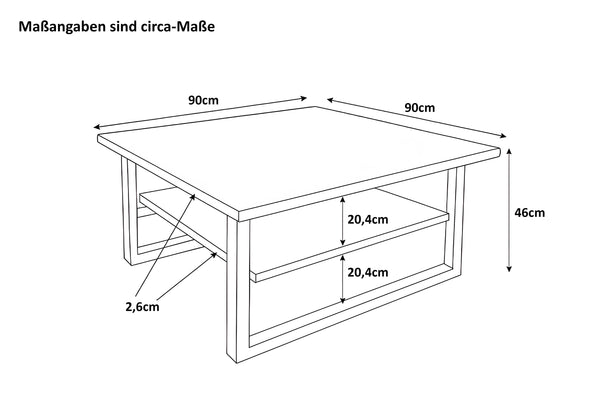 #akaziehonigfarben #90x90 #u-gestellschwarz