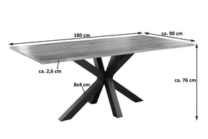 #naturfarben #180x90 #spider-gestellschwarz