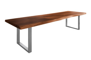 #nussbaumfarben #400x120 #u-gestellsilber