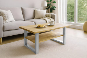 #eichenaturfarbengeölt #115x65 #u-gestellsilber