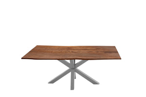 #nussbaumfarben #220x100 #spider-gestellsilber