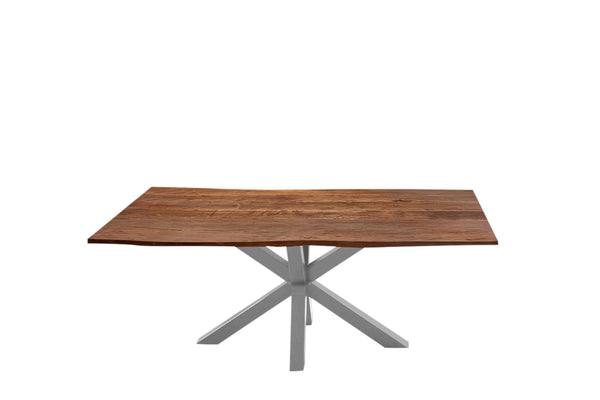#nussbaumfarben #220x100 #spider-gestellsilber