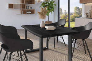 #holzgrau-optik #160x85 #u-gestellschwarz