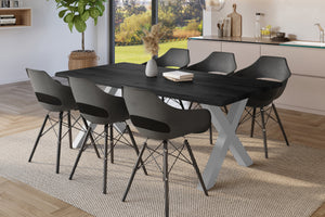 #holzgrau-optik #180x90 #x-gestellsilber