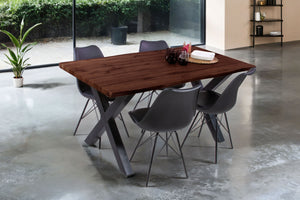 #nussbaumfarben #160x85 #x-gestellschwarz