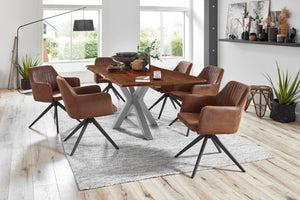 #nussbaumfarben #220x100 #spider-gestellsilber