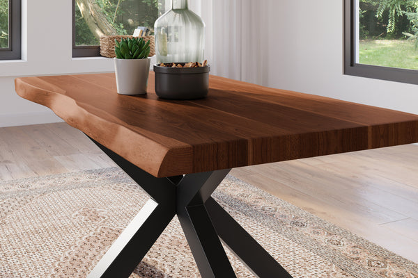 #akazienussbaumfarben #160x85 #spider-gestellschwarz