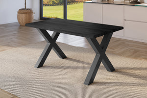 #holzgrau-optik #160x85 #x-gestellschwarz