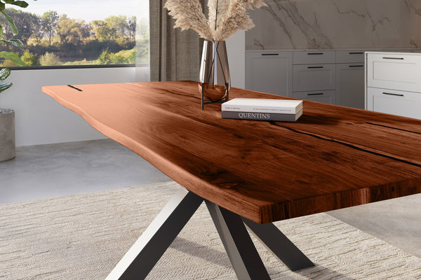 #nussbaumfarben #260x100 #spider-gestellschwarz
