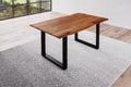 #teakfarben #160x85 #u-gestellschwarz