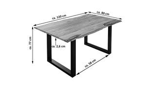 #teakfarben #120x80 #u-gestellschwarz