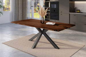 #nussbaumfarben #200x100 #spider-gestellschwarz
