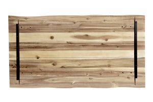 #akazienaturfarben #115x65 #u-gestellschwarz