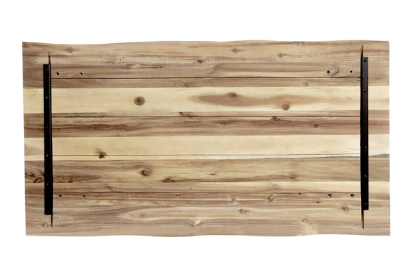 #akazienaturfarben #115x65 #u-gestellschwarz