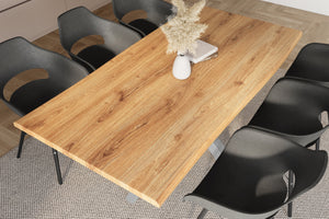 #holzwildeiche-optik #200x100 #spider-gestellsilber