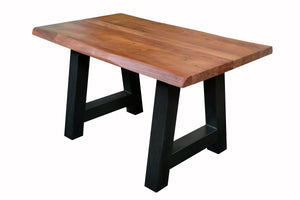 #nussbaumfarben #160x85 #a-gestellschwarz