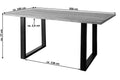 #sheeshamteakfarben #200x100 #u-gestellschwarz