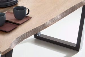 #grau-sandgestrahlt #200x100 #v-gestellschwarz