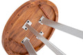 #nussbaumfarben #80x80 #vierfuß-gestellsilber