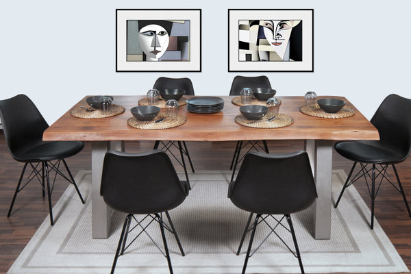 #nussbaumfarben #260x100 #a-gestellsilber