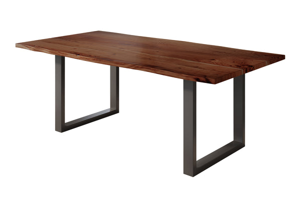 #nussbaumfarben #220x100 #u-gestellschwarz