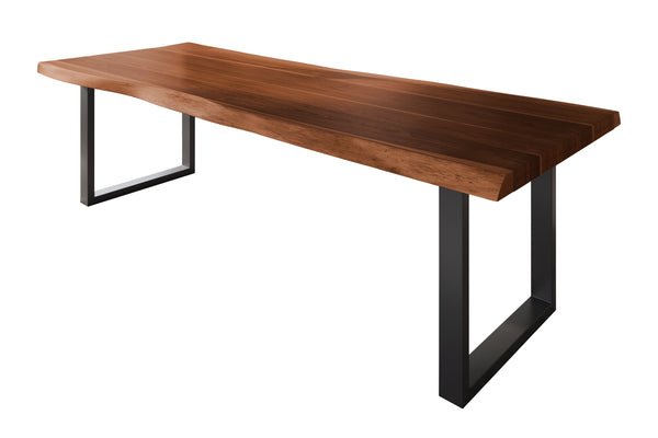 #akazienussbaumfarben #260x100 #u-gestellschwarz
