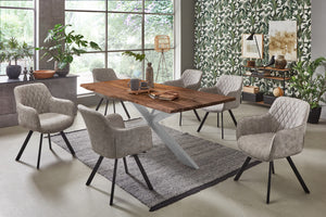 #nussbaumfarben #160x85 #spider-gestellsilber