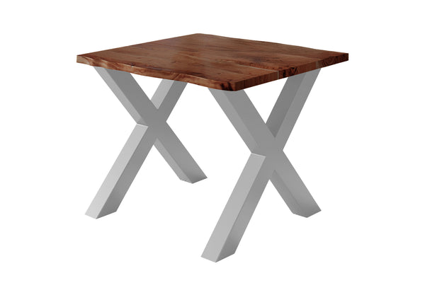 #nussbaumfarben #80x80 #x-gestellsilber