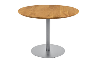 #akazienaturfarben #100x100 #säulen-gestellrundsilber