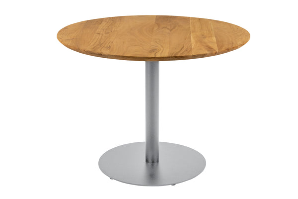 #akazienaturfarben #100x100 #säulen-gestellrundsilber