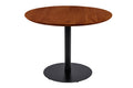 #akazienussbaumfarben #100x100 #säulen-gestellrundschwarz