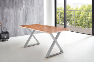 #naturfarben #180x90 #x-gestellsilber