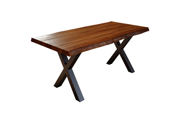 #nussbaumfarben #200x100 #x-gestellschwarz