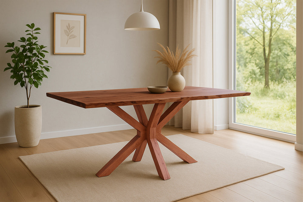 #nussbaumfarben #200x100 #spider-holzgestellnussbaum
