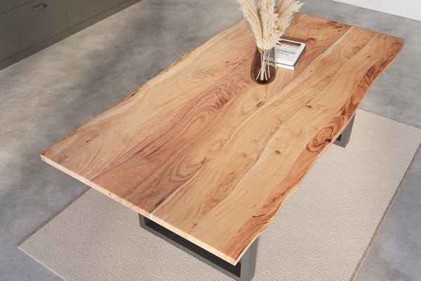 #naturfarben #220x100 #u-gestellschwarz