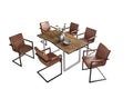 #nussbaumfarben #140x75 #u-gestellsilber