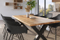 #holzwildeiche-optik #180x90 #x-gestellschwarz