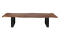 #nussbaumfarben #180cm #u-gestellschwarz