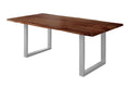 #nussbaumfarben #220x100 #u-gestellsilber