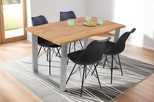 #wildeichenfarben #140x80 #u-gestellsilber