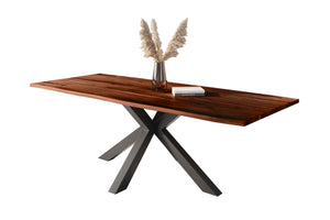 #nussbaumfarben #260x100 #spider-gestellschwarz