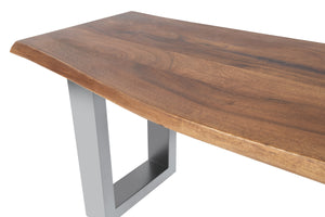 #nussbaumfarben #160cm #u-gestellsilber